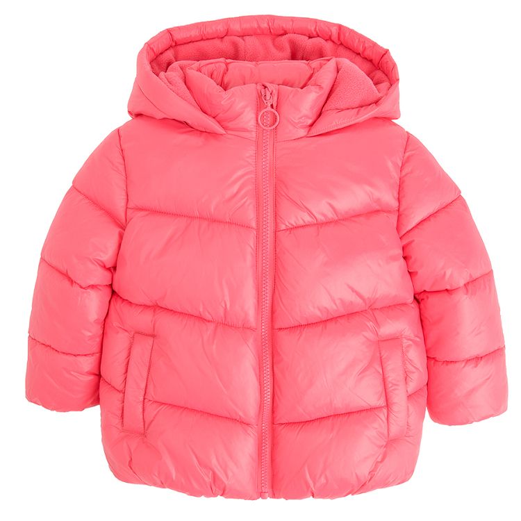 Fuchsia hooded jacket