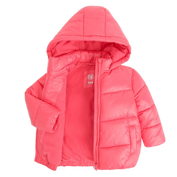 Fuchsia hooded jacket