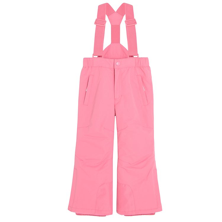 Pink ski trousers