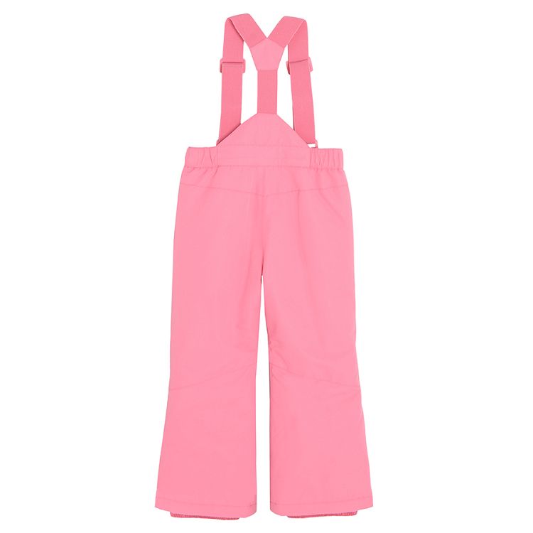 Pink ski trousers