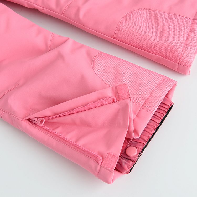 Pink ski trousers