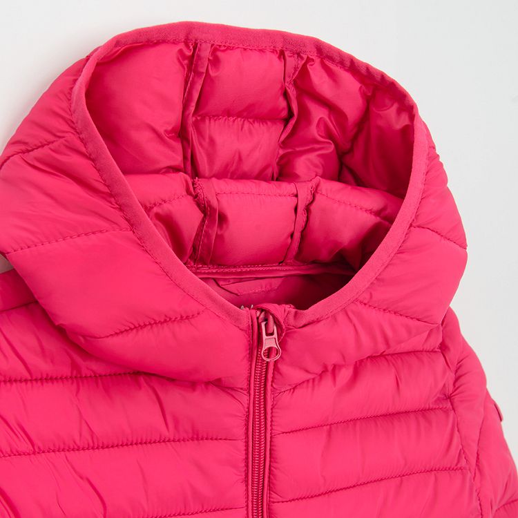 Fuchsia hooded jacket