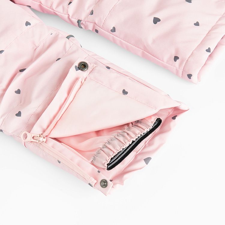 Pink ski jacket and pants- 2 pieces