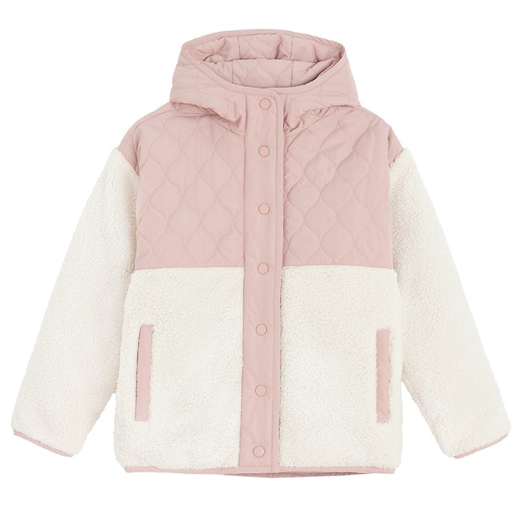 Beige hooded jacket