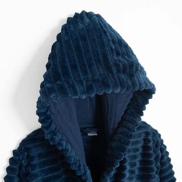 Blue hooded robe