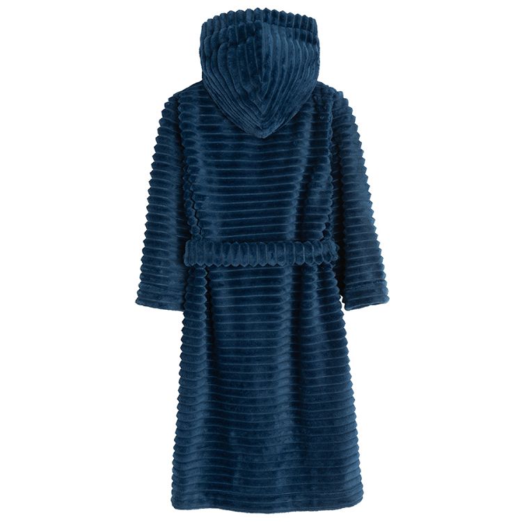 Blue hooded robe