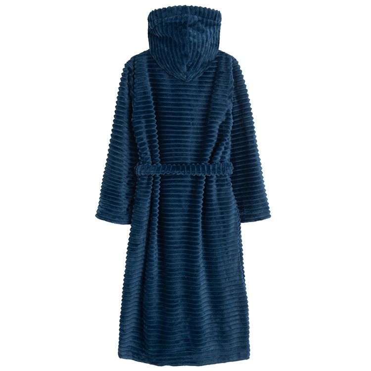 Blue hooded robe