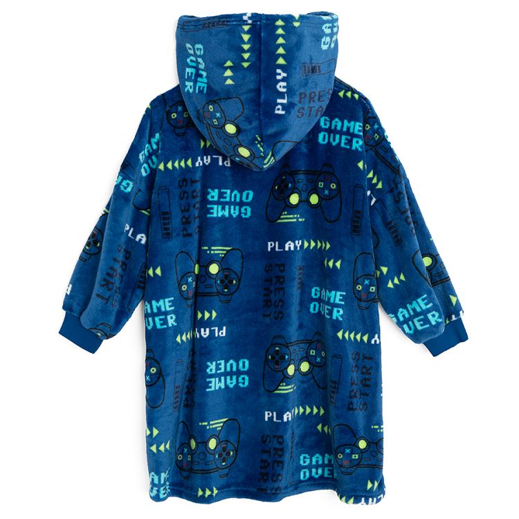 Blue gaming poncho