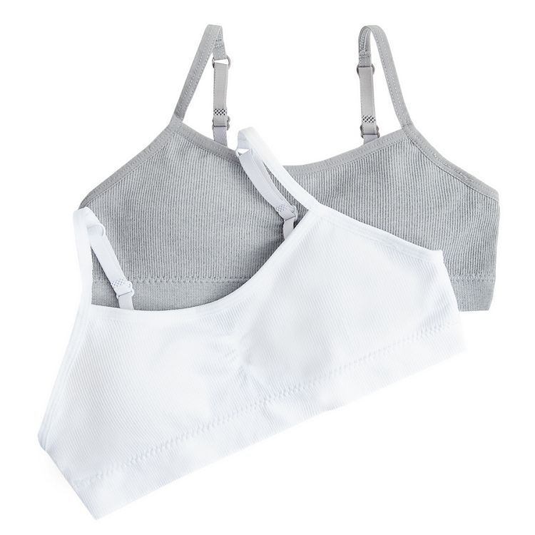 White and grey bras- 2 pack