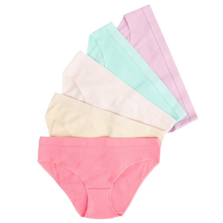 Pastel color briefs- 5 pack