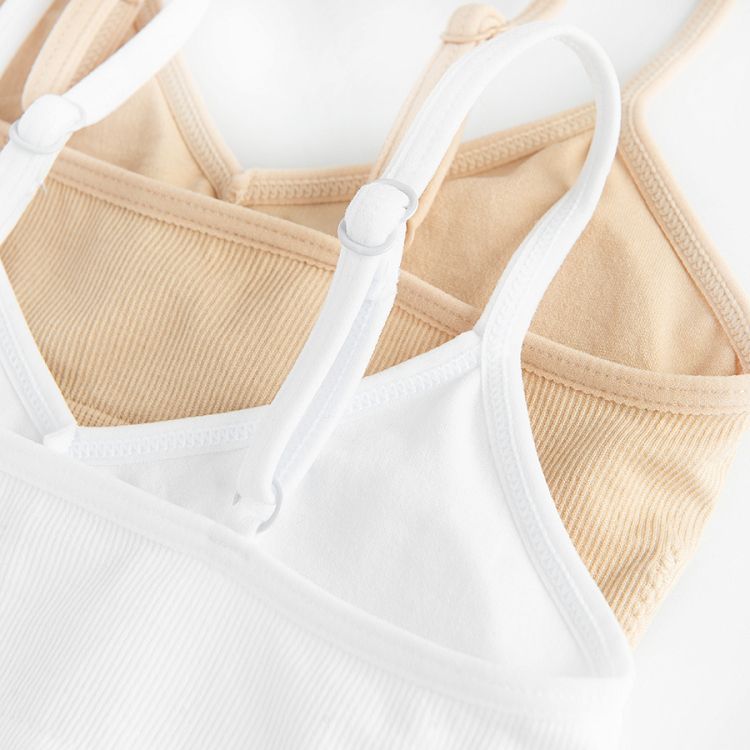 White and beige bras- 2 pack