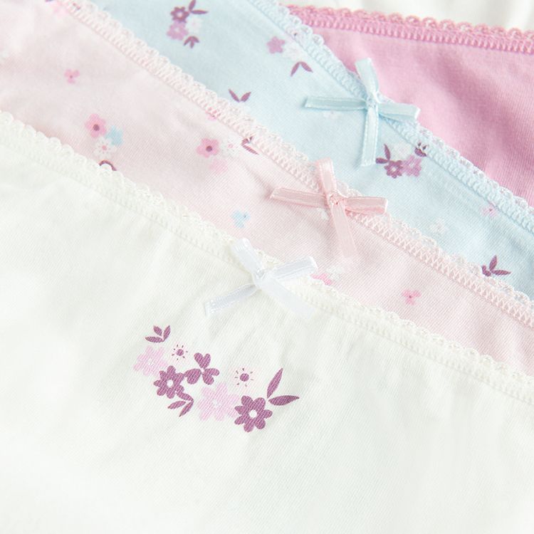 Pastel color briefs with small print- 7 pack