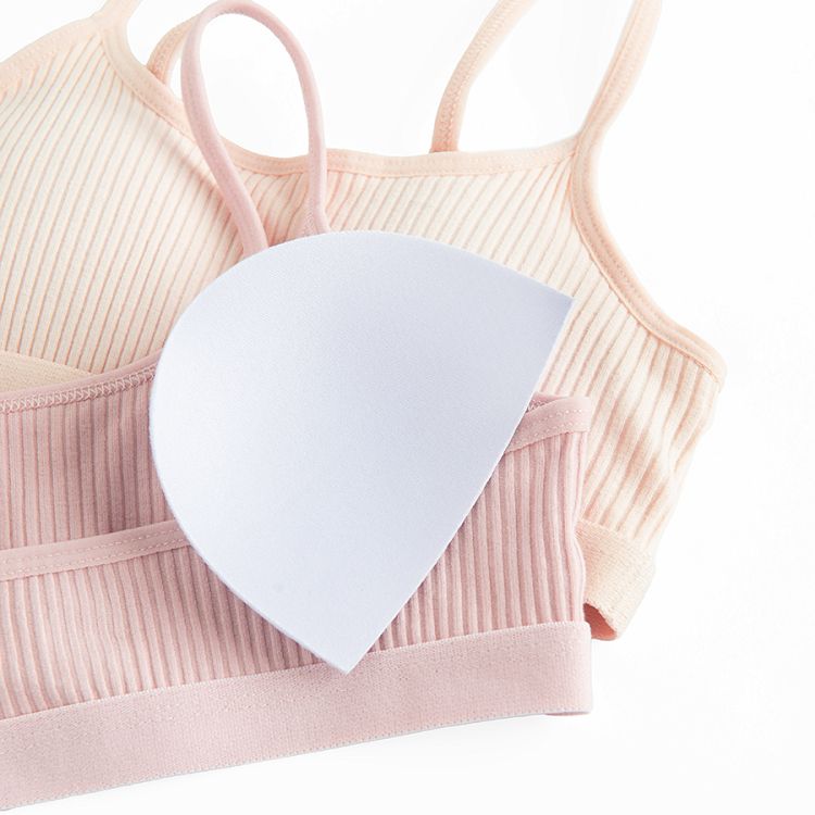 Beige and dusty pink bras- 2 pack