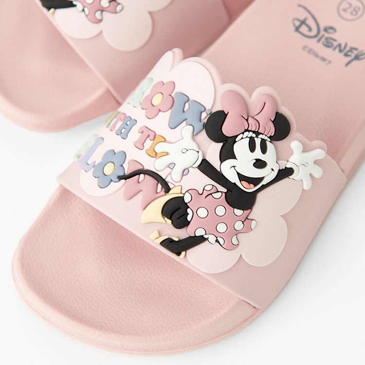 Minnie Mouse pink flips flops