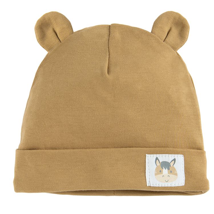 Grey and brown all year beanie- 2 pack