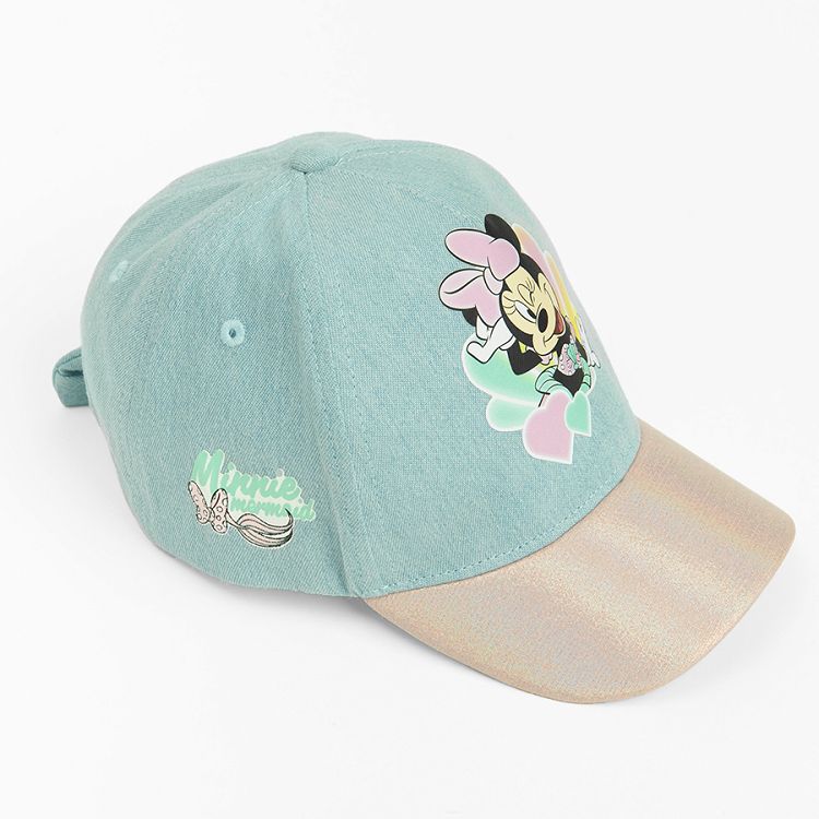 Minnie Mouse denim jockey hat