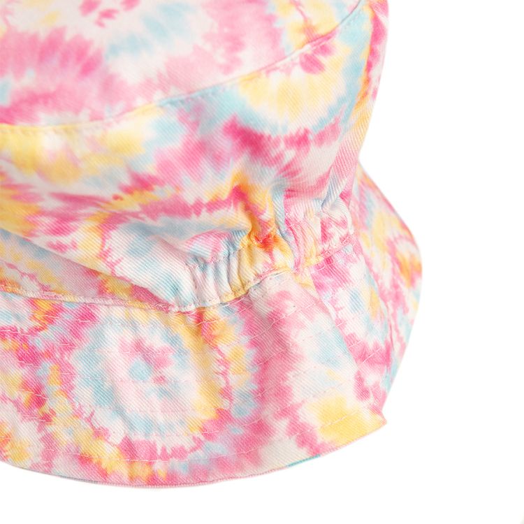 Smiley tie dye reversible summer hat