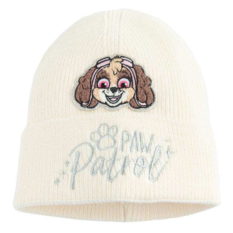 Paw Patrol ecru beanie