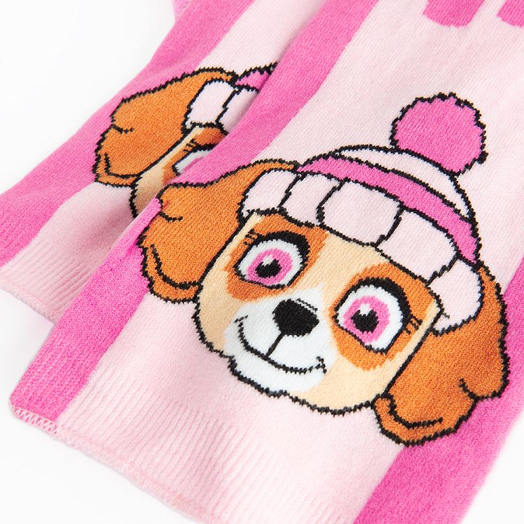 Paw Patrol pink scarf