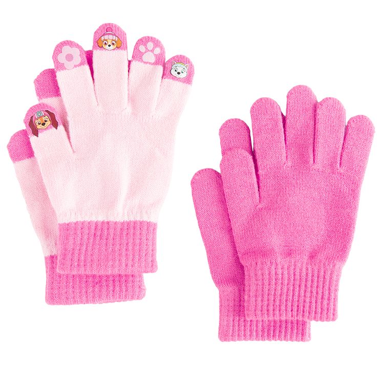 Paw Patrol pink gloves