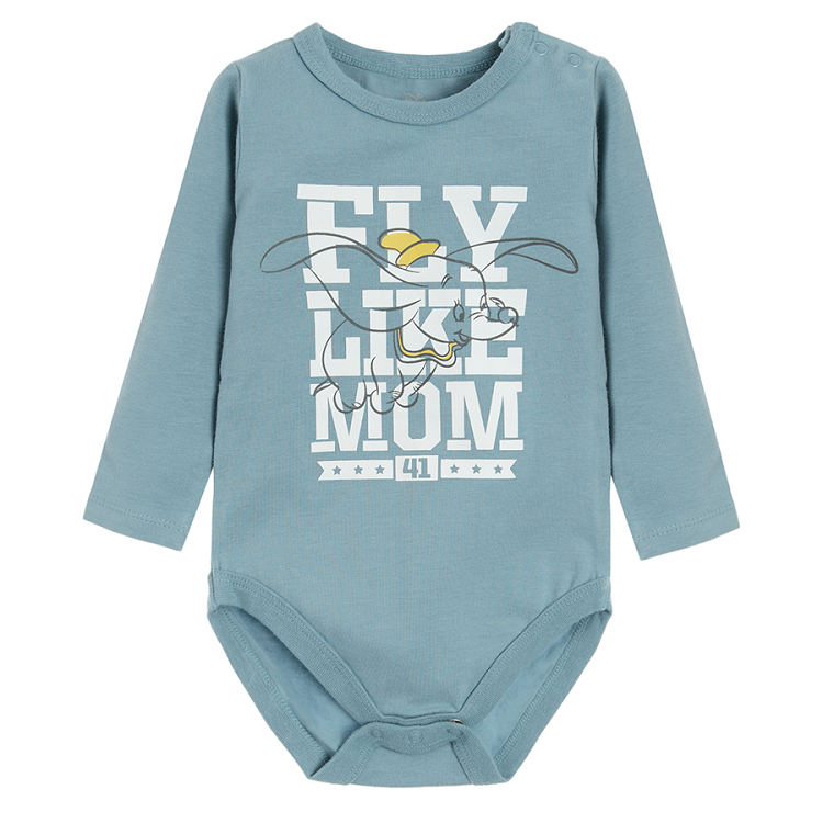 Dumbo light blue long sleeve bodysuit