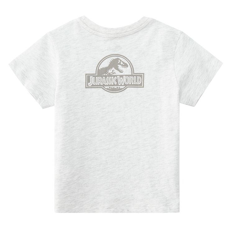 Beige melange Jurassic World short sleeve blouse