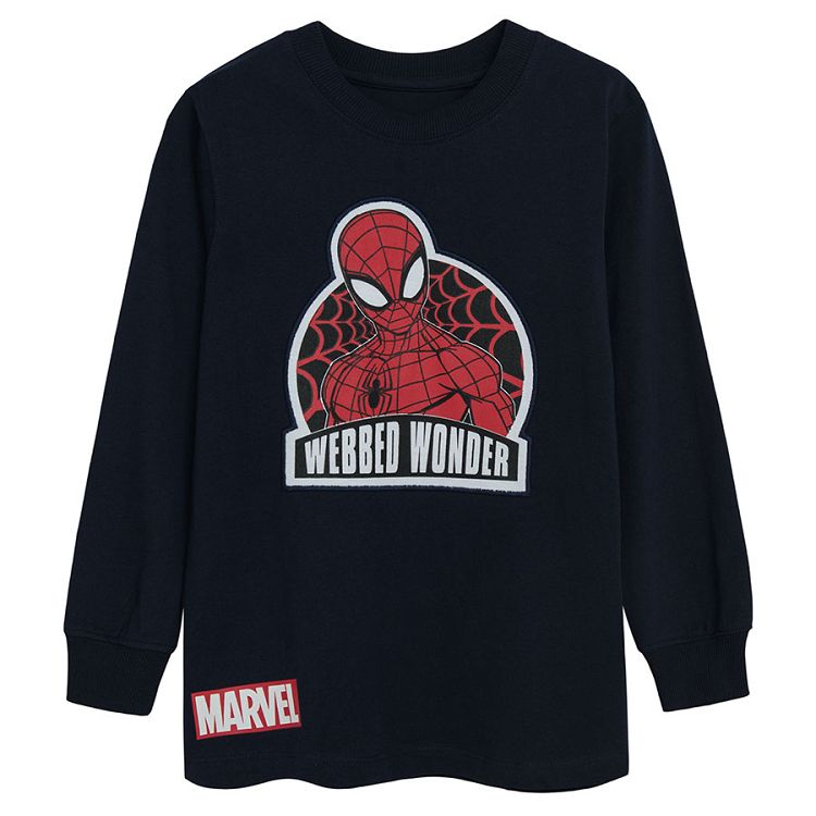 Spiderman blue sweatshirt