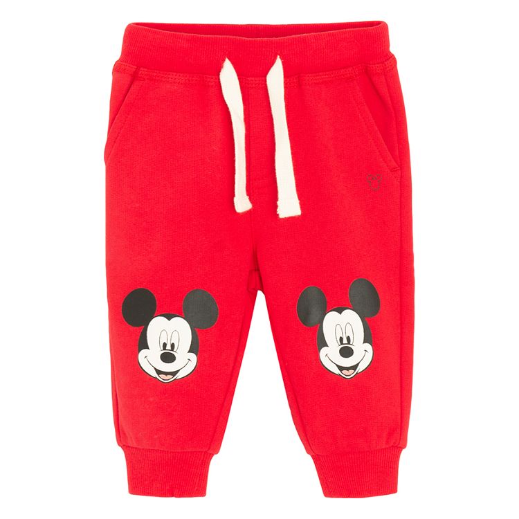 Mickey Mouse red jogging pants