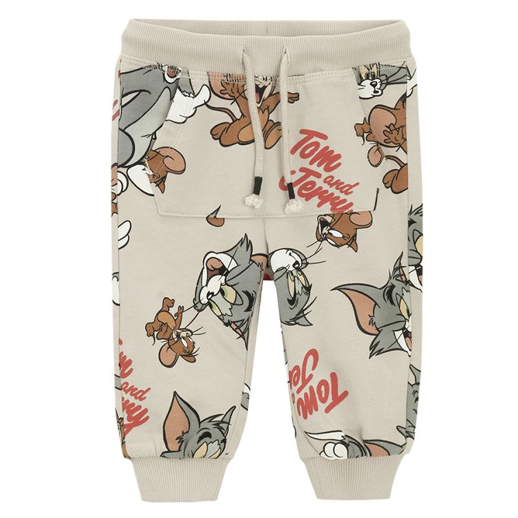 Tom and Jerry grey melange sweatpants