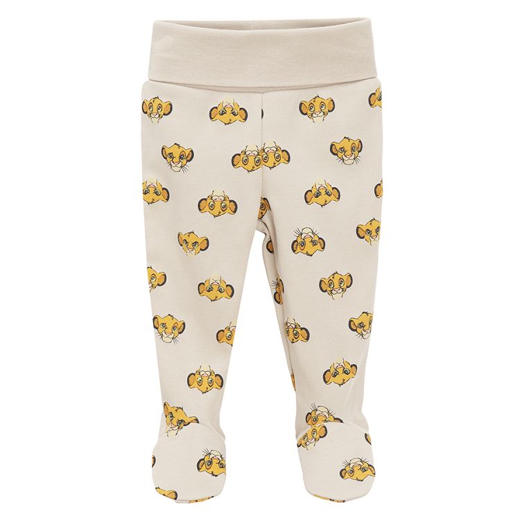 Lion King footed leggings- 2 pack