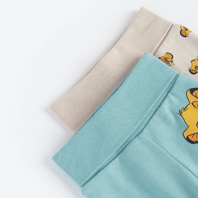 Lion King footed leggings- 2 pack