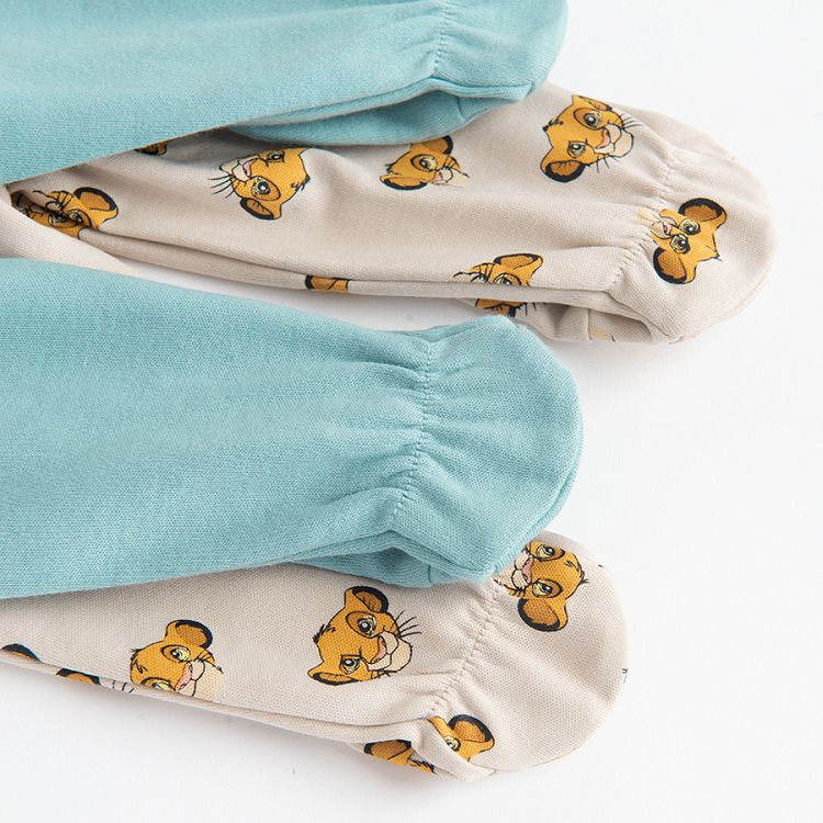 Lion King footed leggings- 2 pack