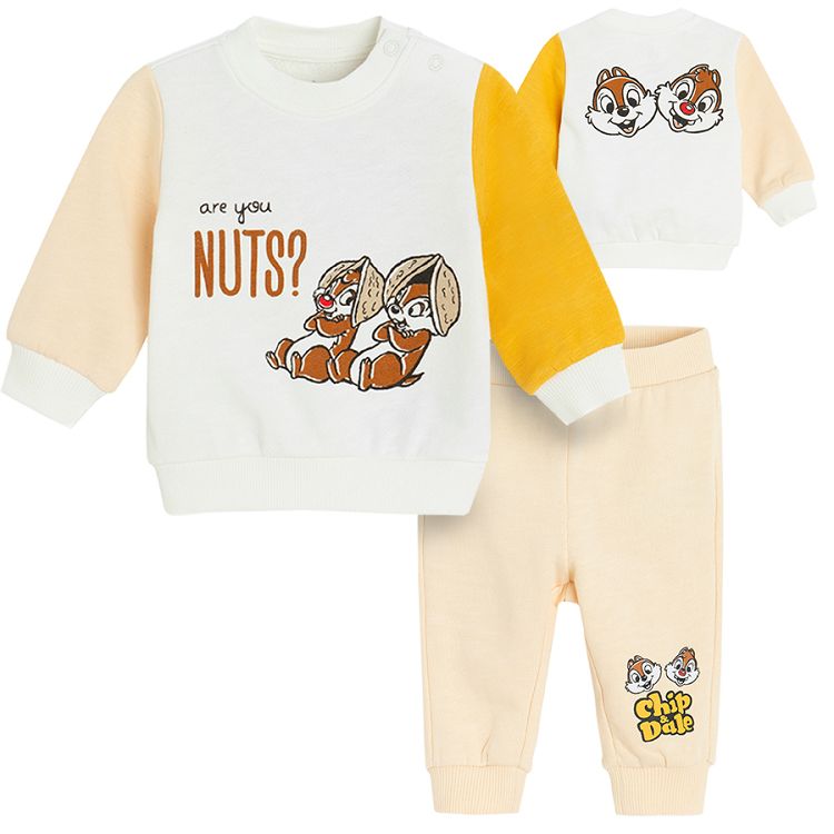 Chip and Dale jogging set, sweatshirt and jogging pants- 2 pieces