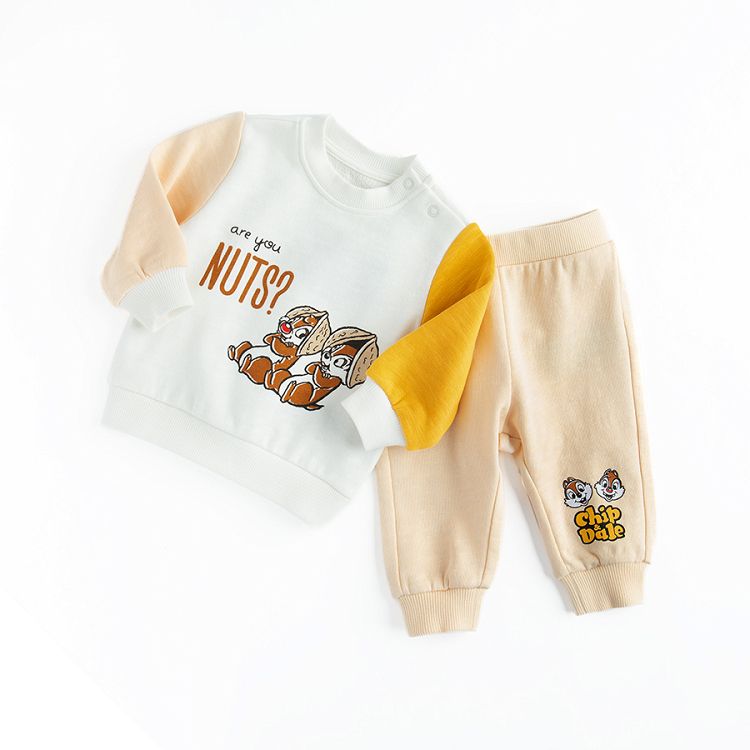 Chip and Dale jogging set, sweatshirt and jogging pants- 2 pieces