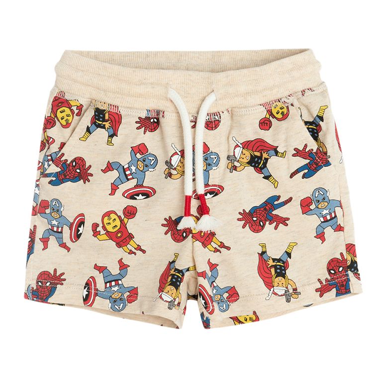 Marvel red and light grey shorts- 2 pack