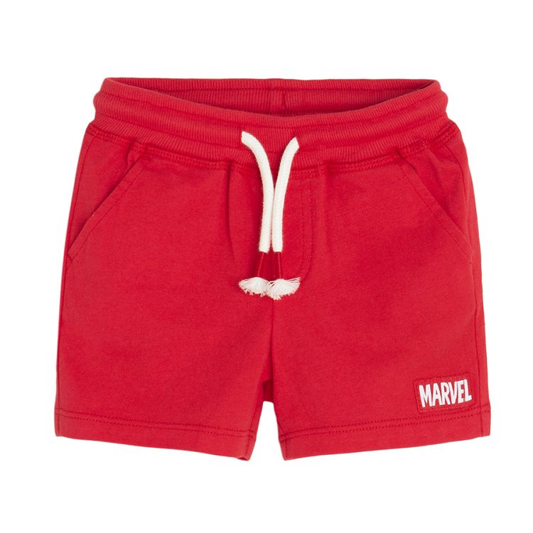 Marvel red and light grey shorts- 2 pack