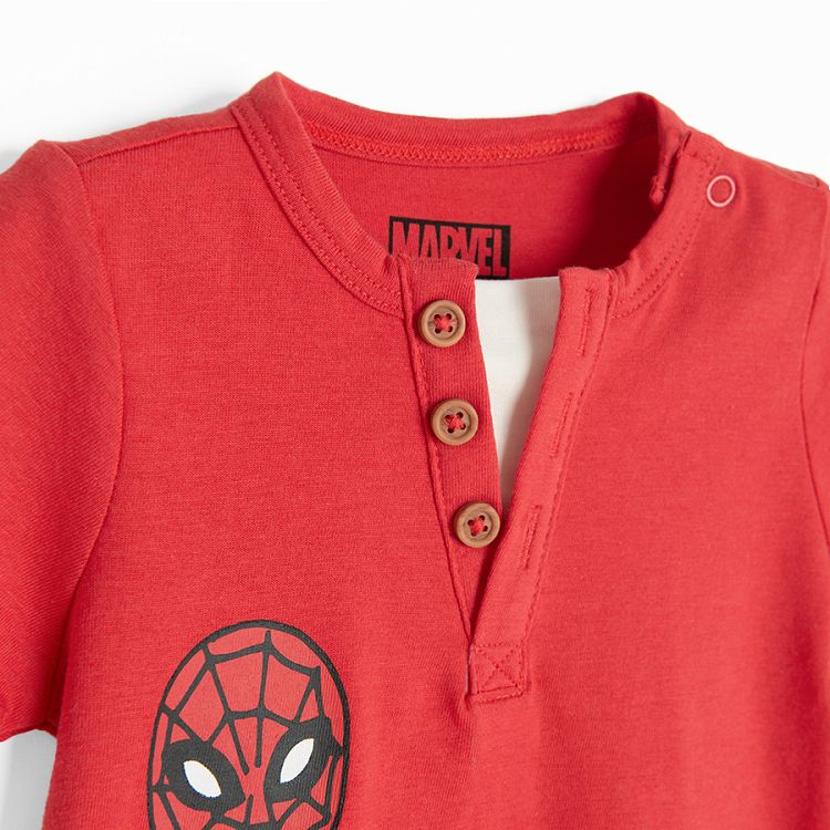 Spiderman red romper