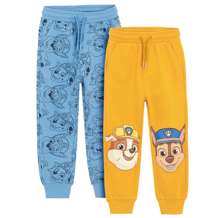 Paw Patrol blue and yellow sweatpants