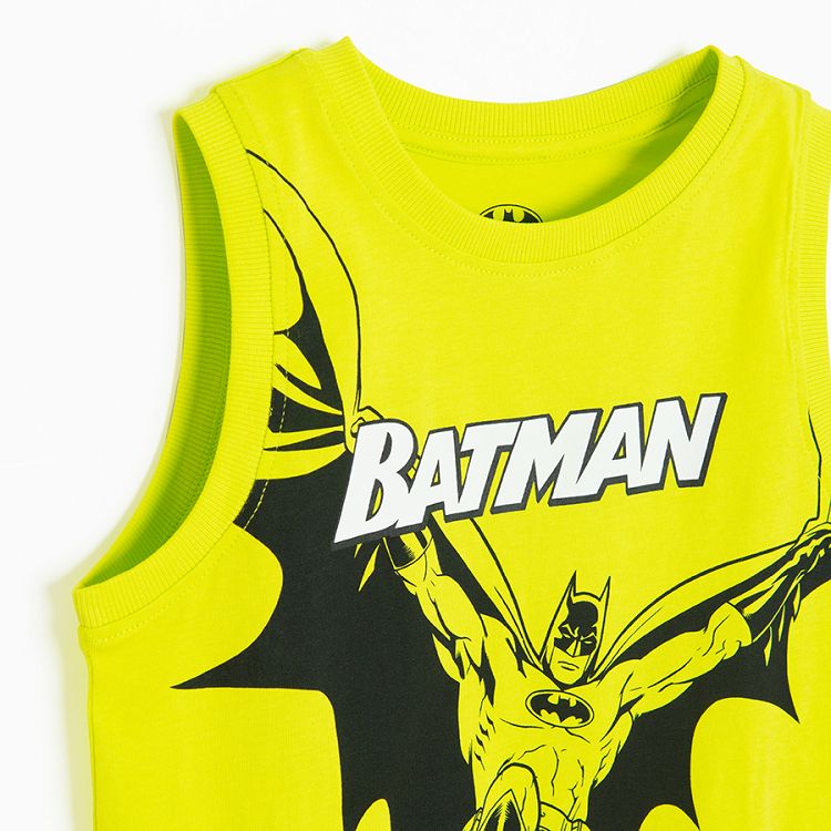 Batman yellow sleeveless T-shirt