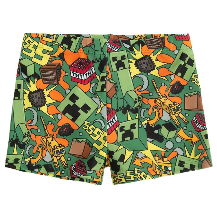 Minecraft green shorts