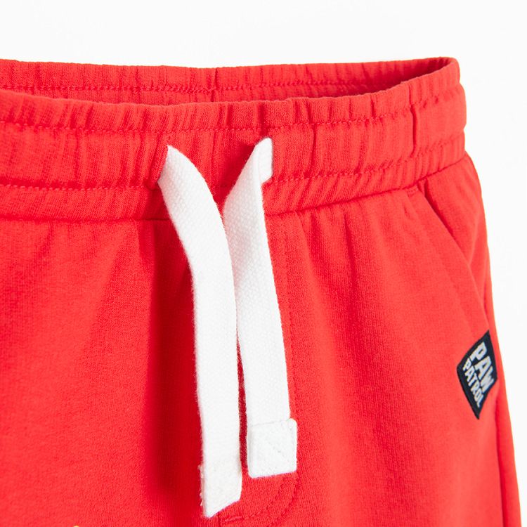 Paw Patrol red long shorts with cord