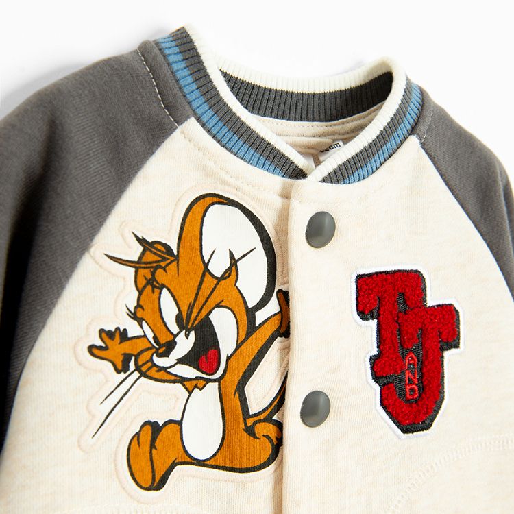 Tom and Jerry buttons sweatshirt