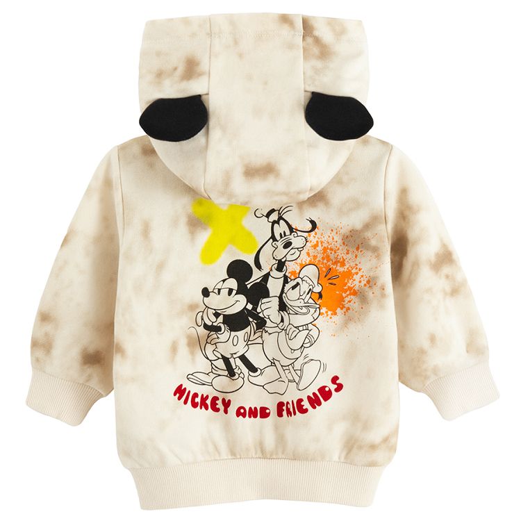 Mickey Mouse zip through hooded sweatshirt