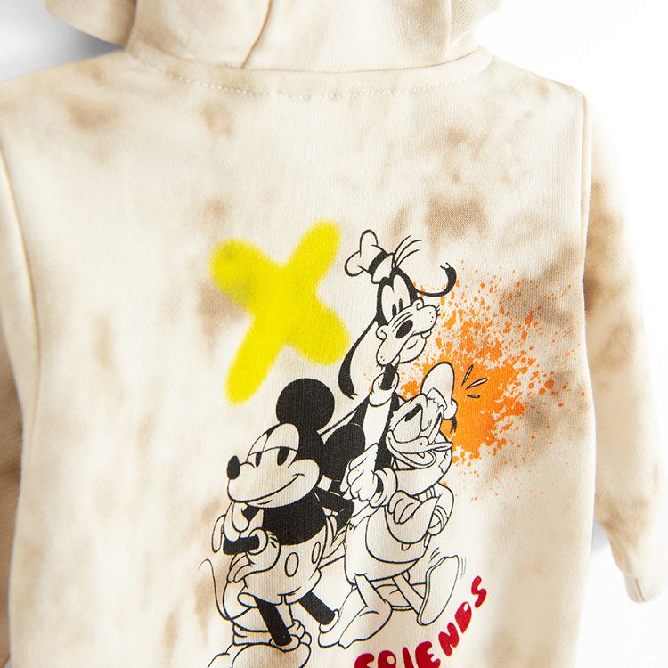 Mickey Mouse zip through hooded sweatshirt