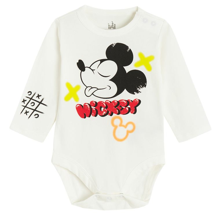 Mickey Mouse long sleeve bodysuits- 2 pack