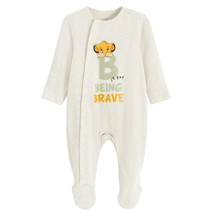 Lion King footed overalls- 2 pack