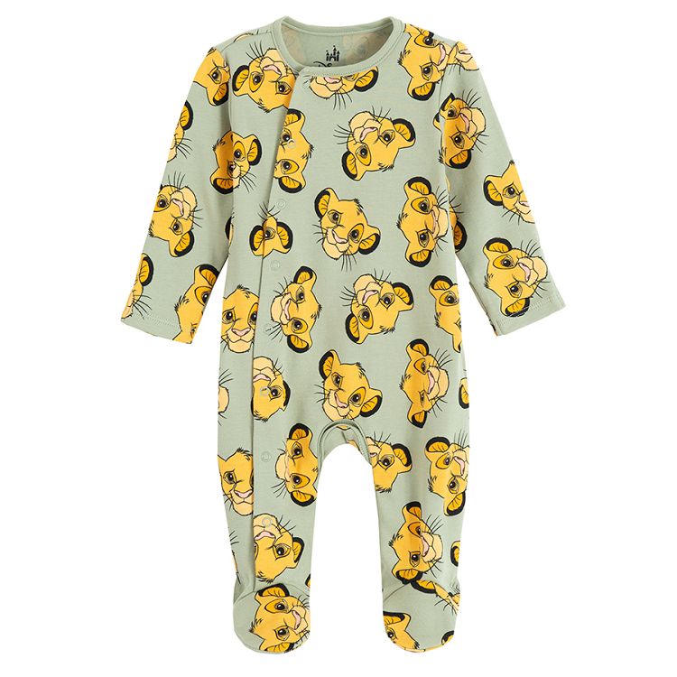 Lion King footed overalls- 2 pack