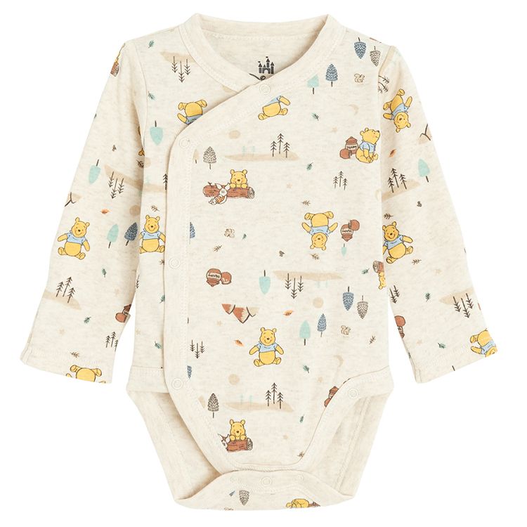 Winnie the Pooh wrap long sleeve bodysuits