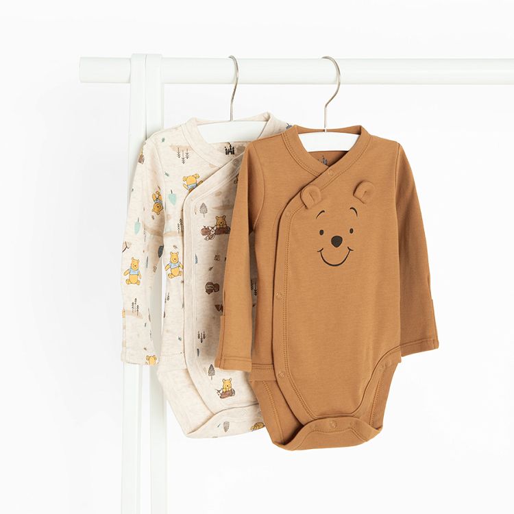 Winnie the Pooh wrap long sleeve bodysuits