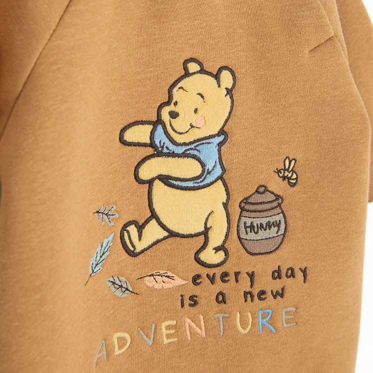 Winnie the Pooh brown footed overall